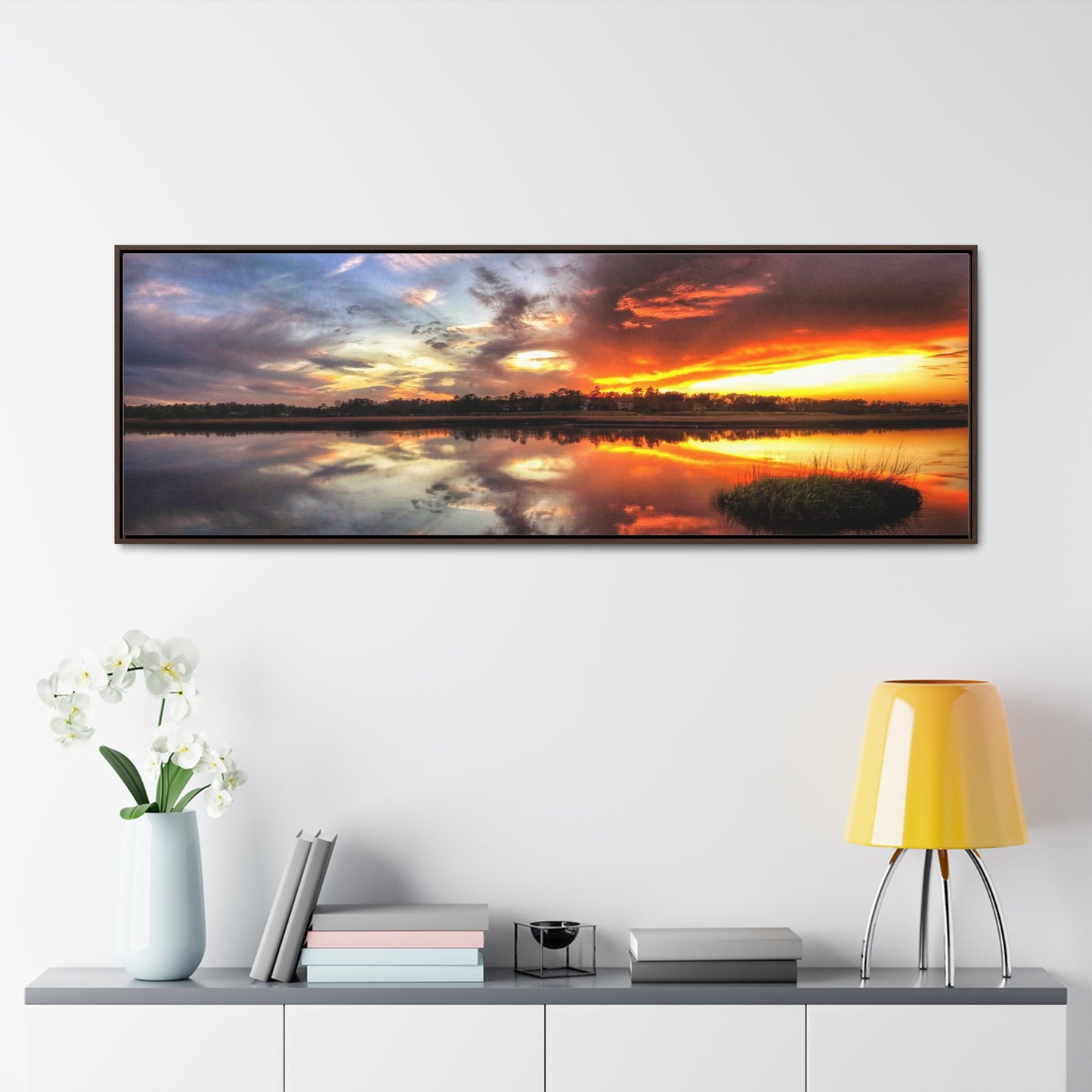 Split Decisions Framed Canvas Gallery Wrap