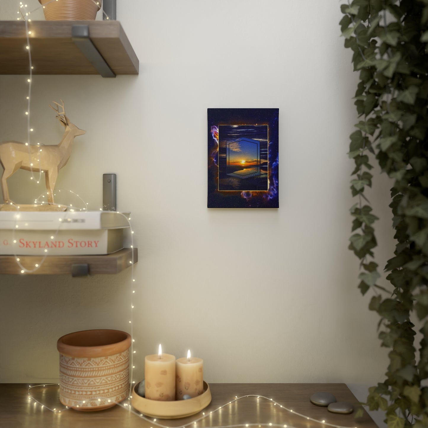 OKI Sunset Nebula Canvas Photo Tile
