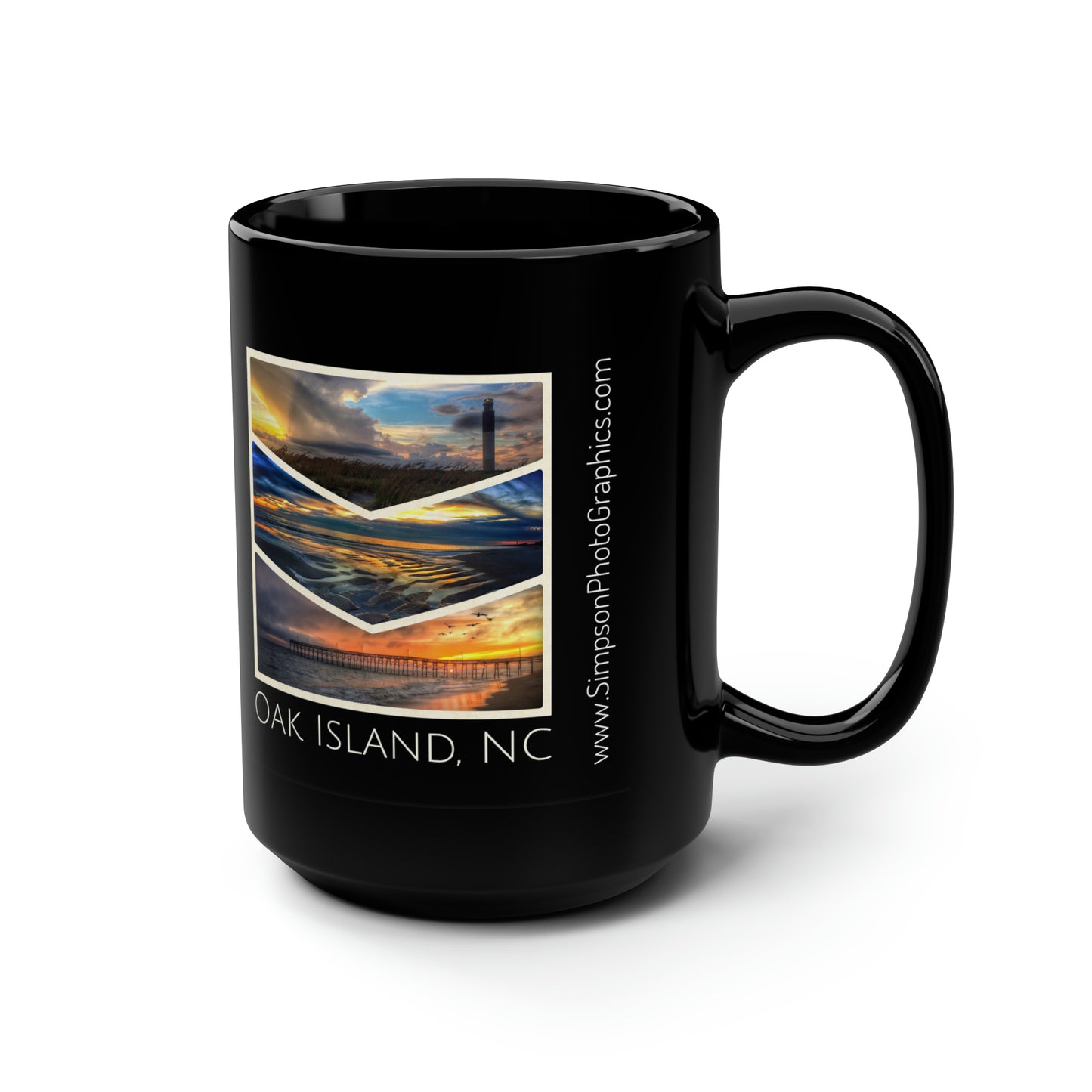 Oak Island Collage Mug