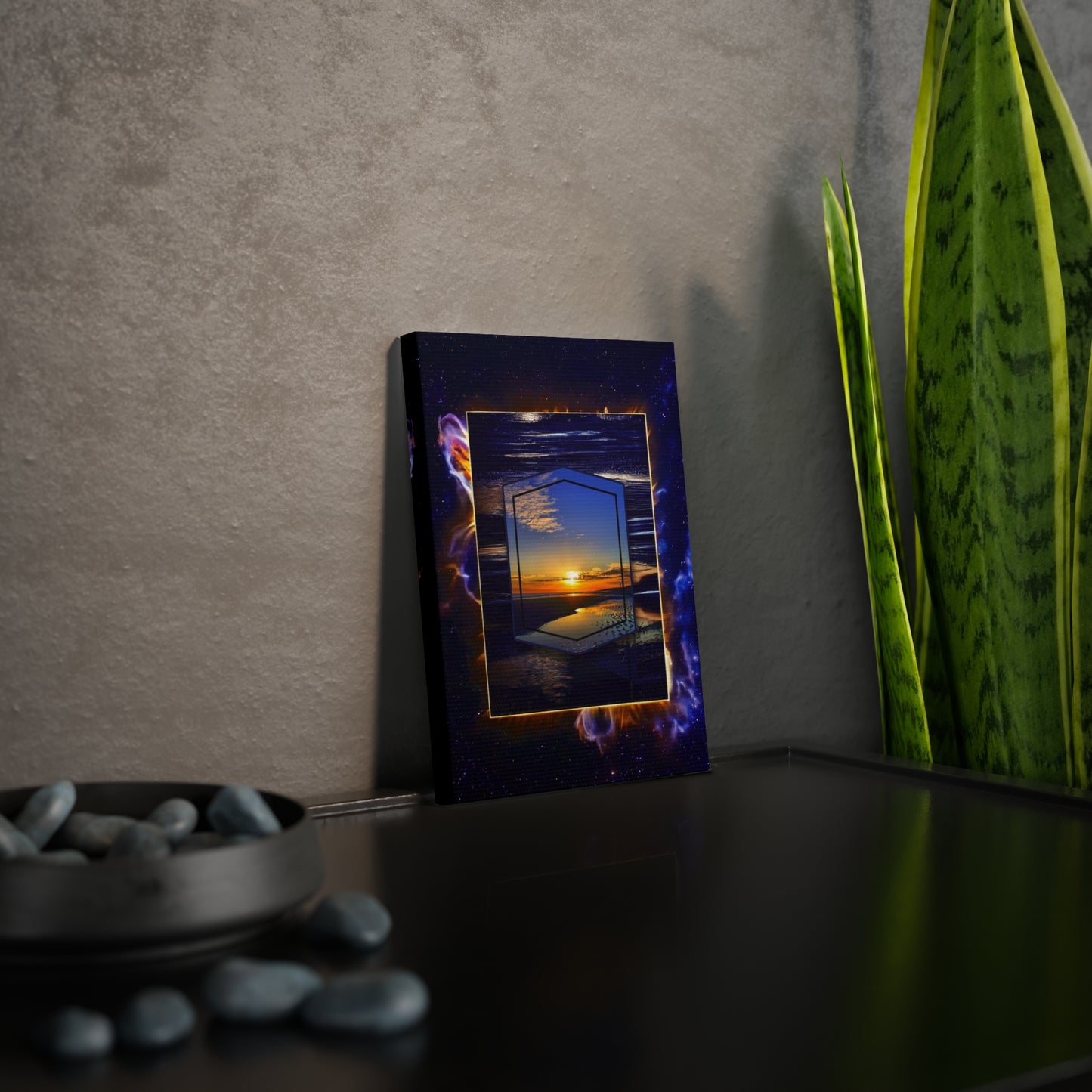OKI Sunset Nebula Canvas Photo Tile