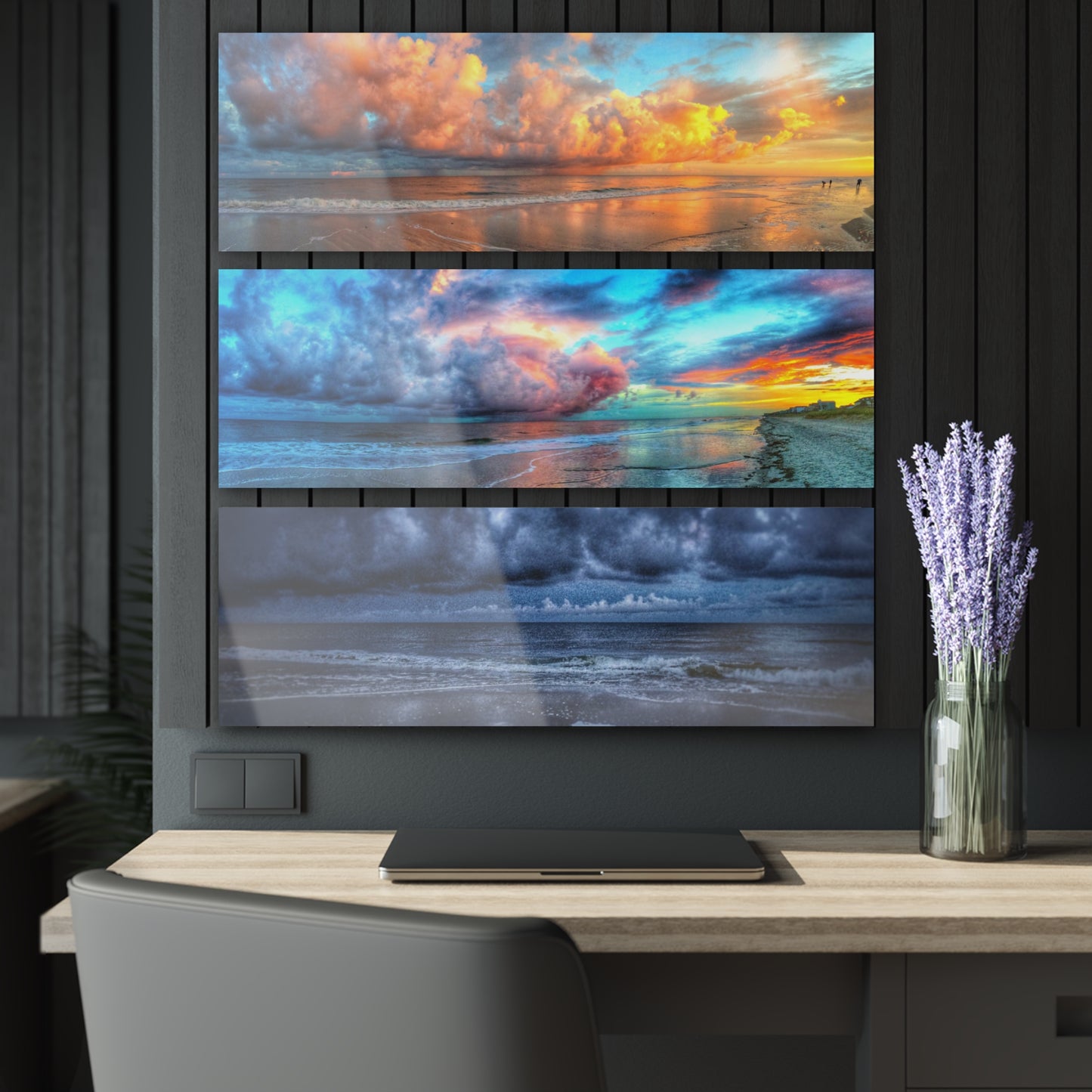 Storm Brewing Acrylic Prints (Triptych)