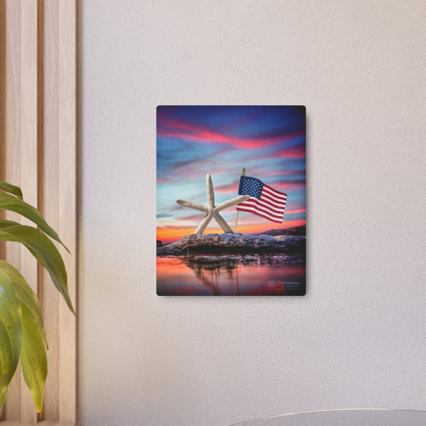 Patriot Star Metal Art Sign