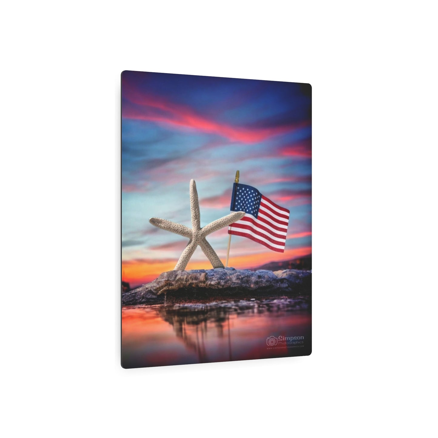 Patriot Star Metal Art Sign