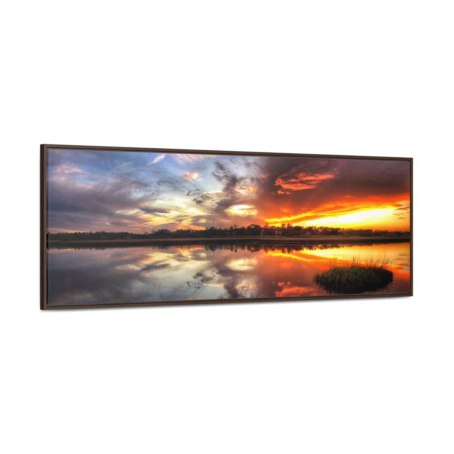 Split Decisions Framed Canvas Gallery Wrap