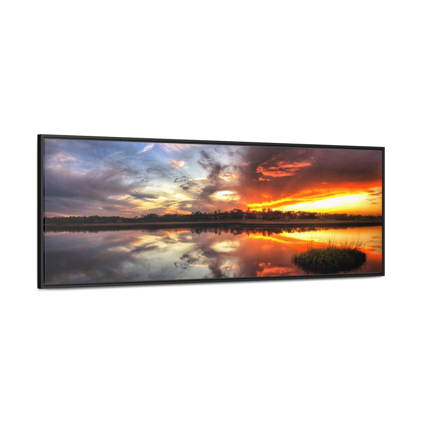 Split Decisions Framed Canvas Gallery Wrap