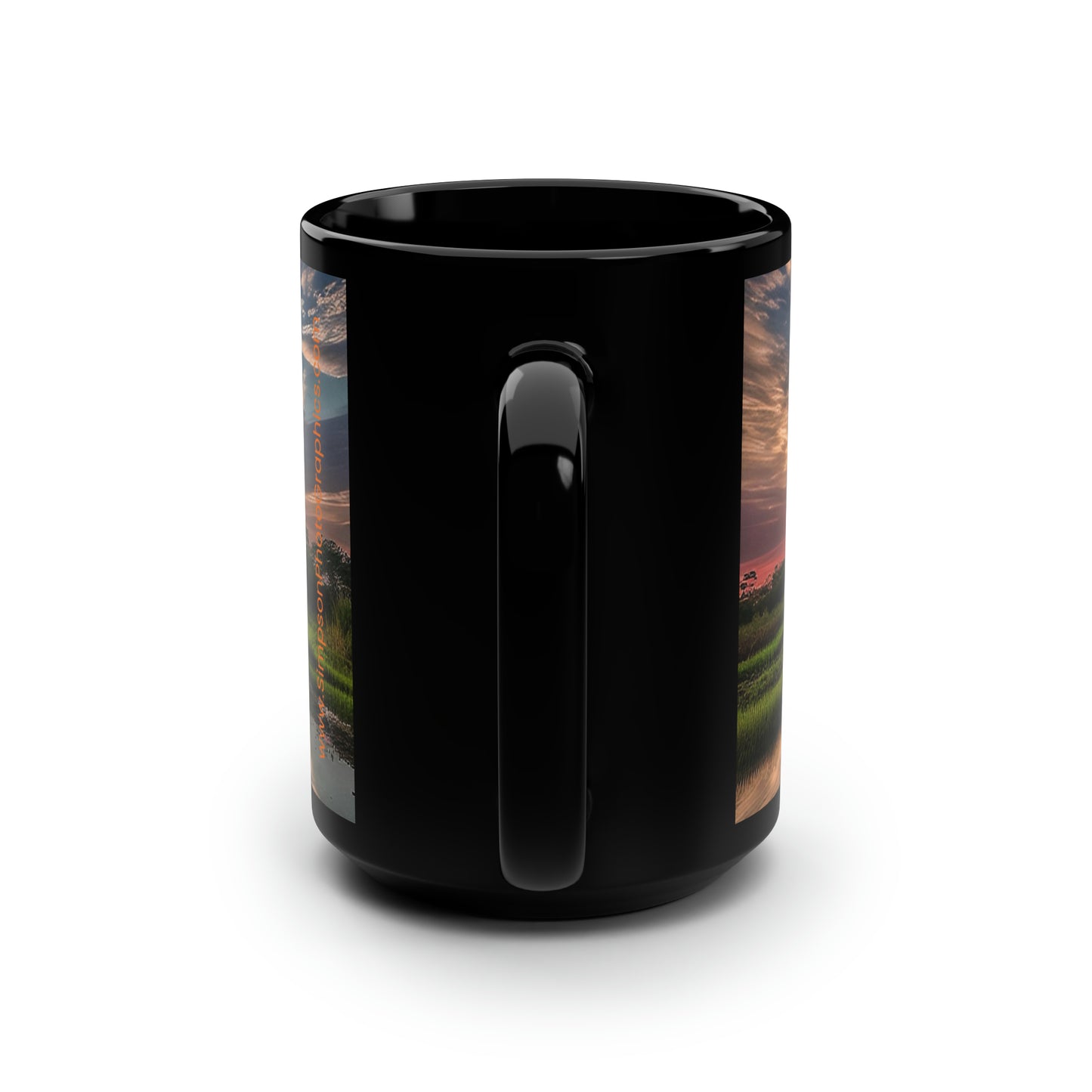 Waking Up Black Mug, 15oz