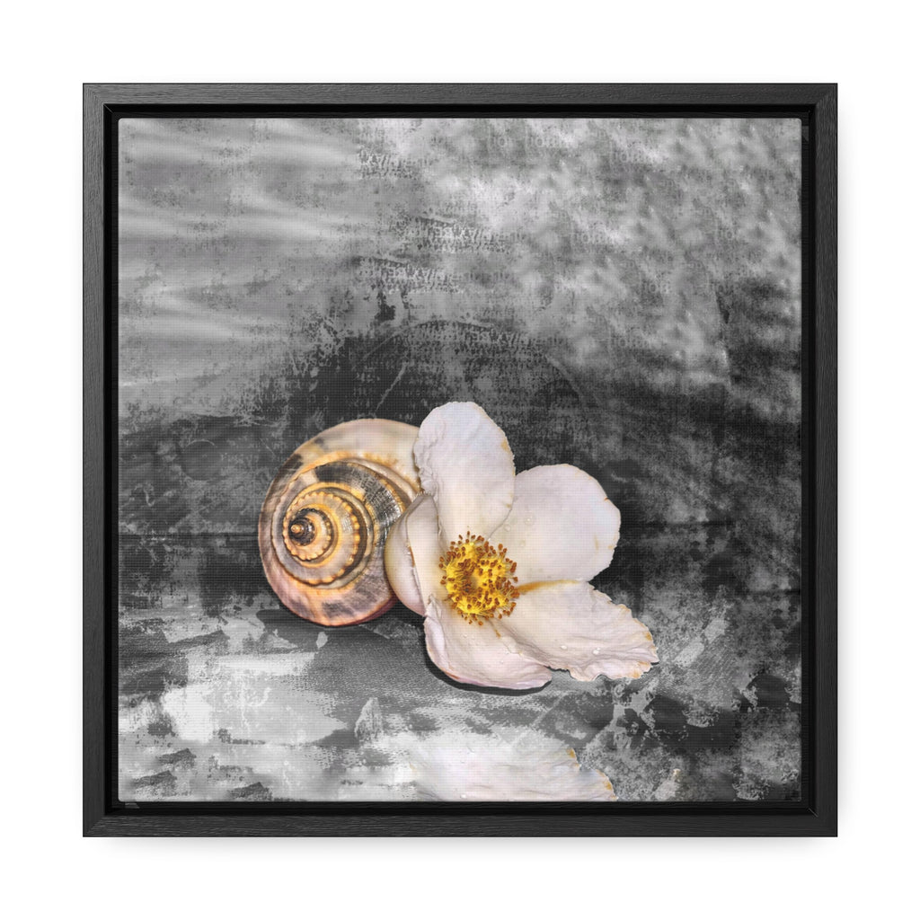 Shells & Flowers Gallery Canvas Wraps, Square Frame