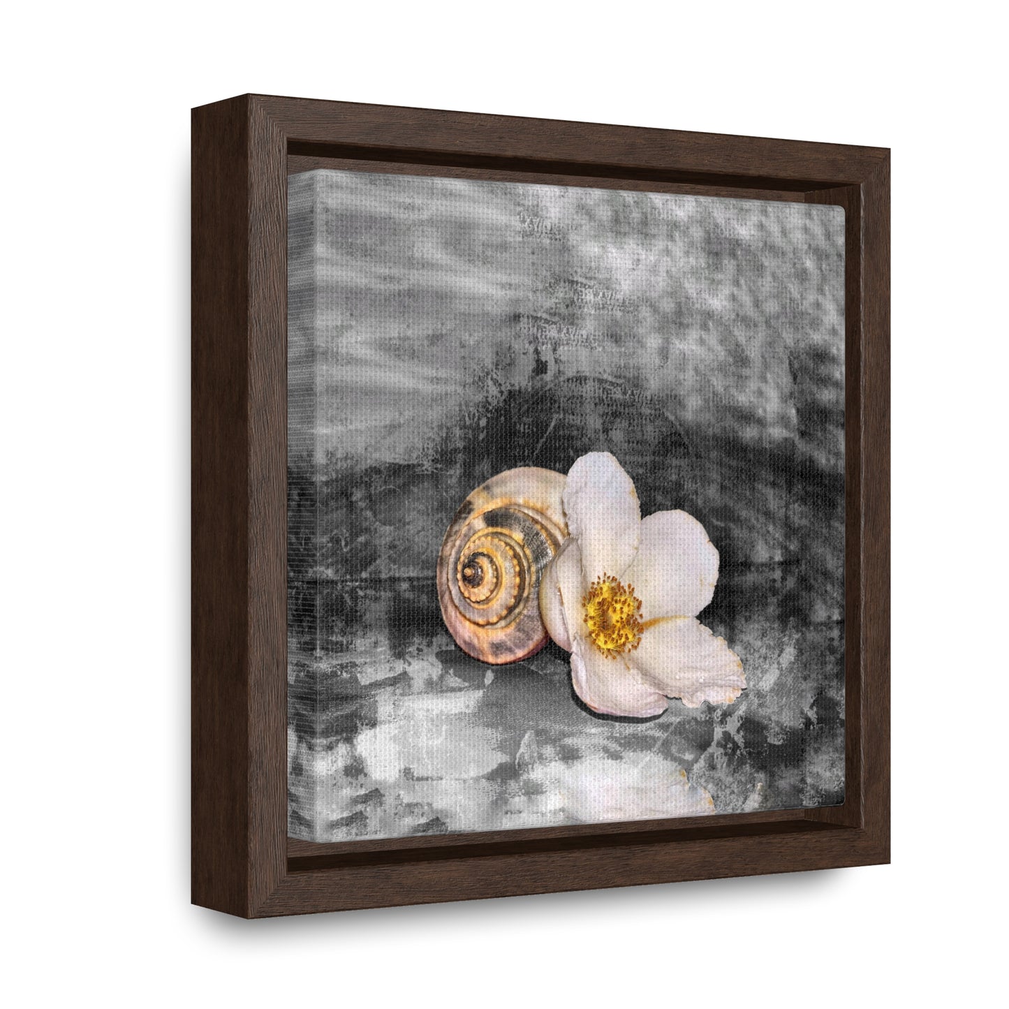 Shells & Flowers Gallery Canvas Wraps, Square Frame