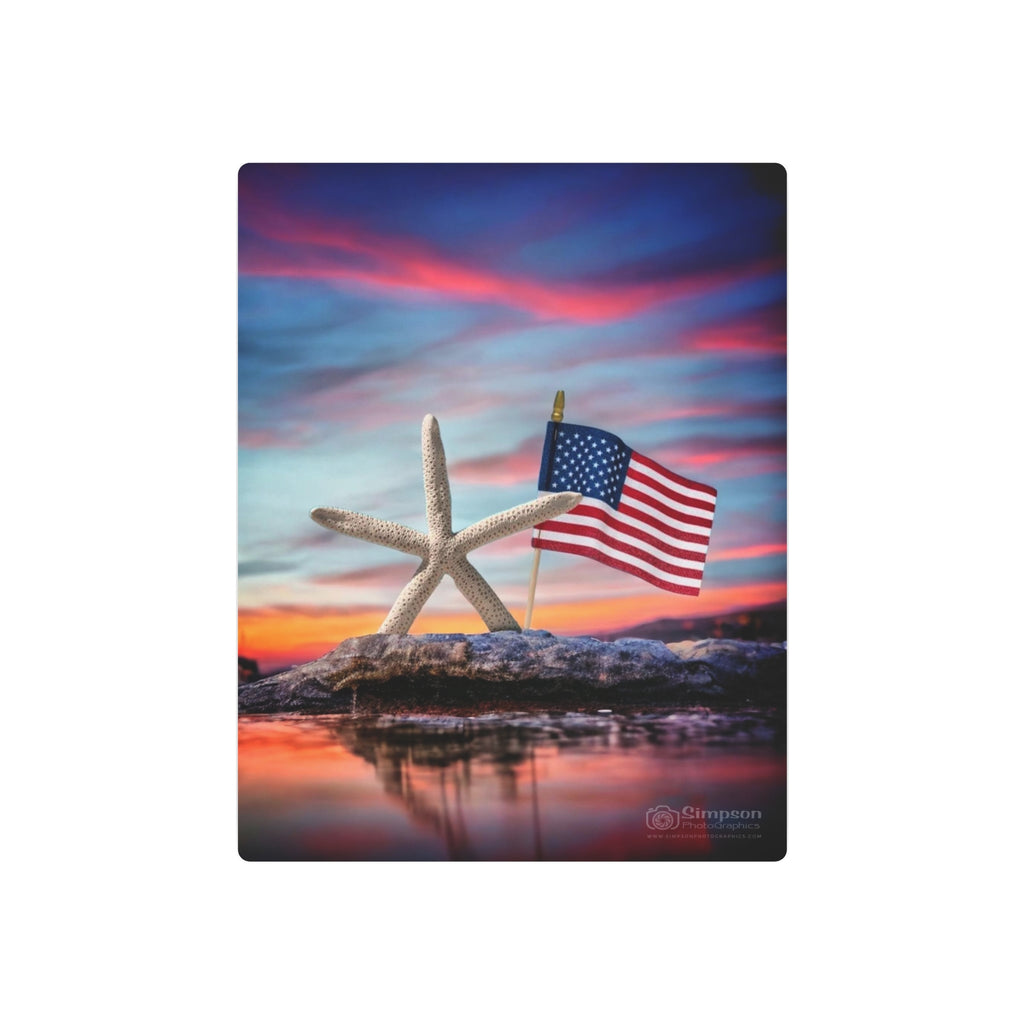 Patriot Star Metal Art Sign