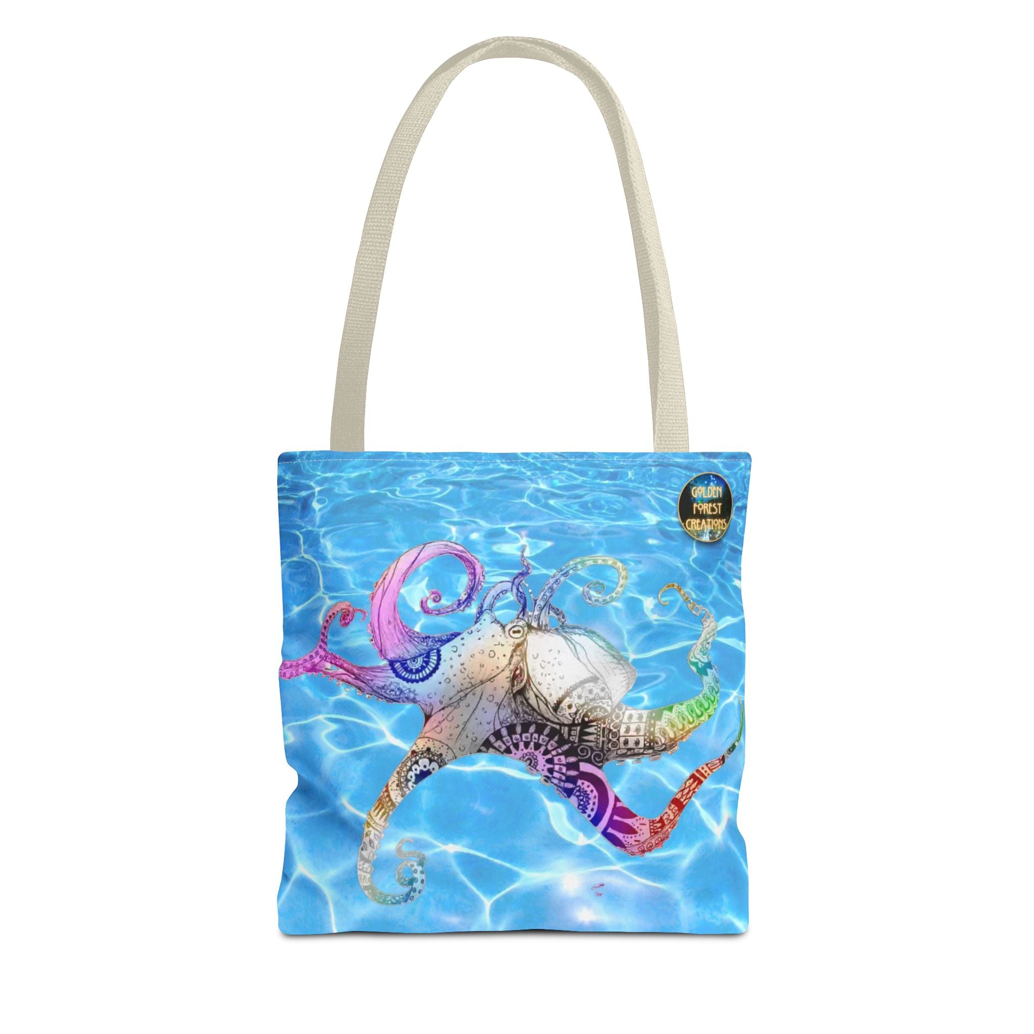 Colorful Octopus Tote Bag - Nautical Beach Accessory for Ocean Lovers