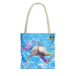 Colorful Octopus Tote Bag - Nautical Beach Accessory for Ocean Lovers