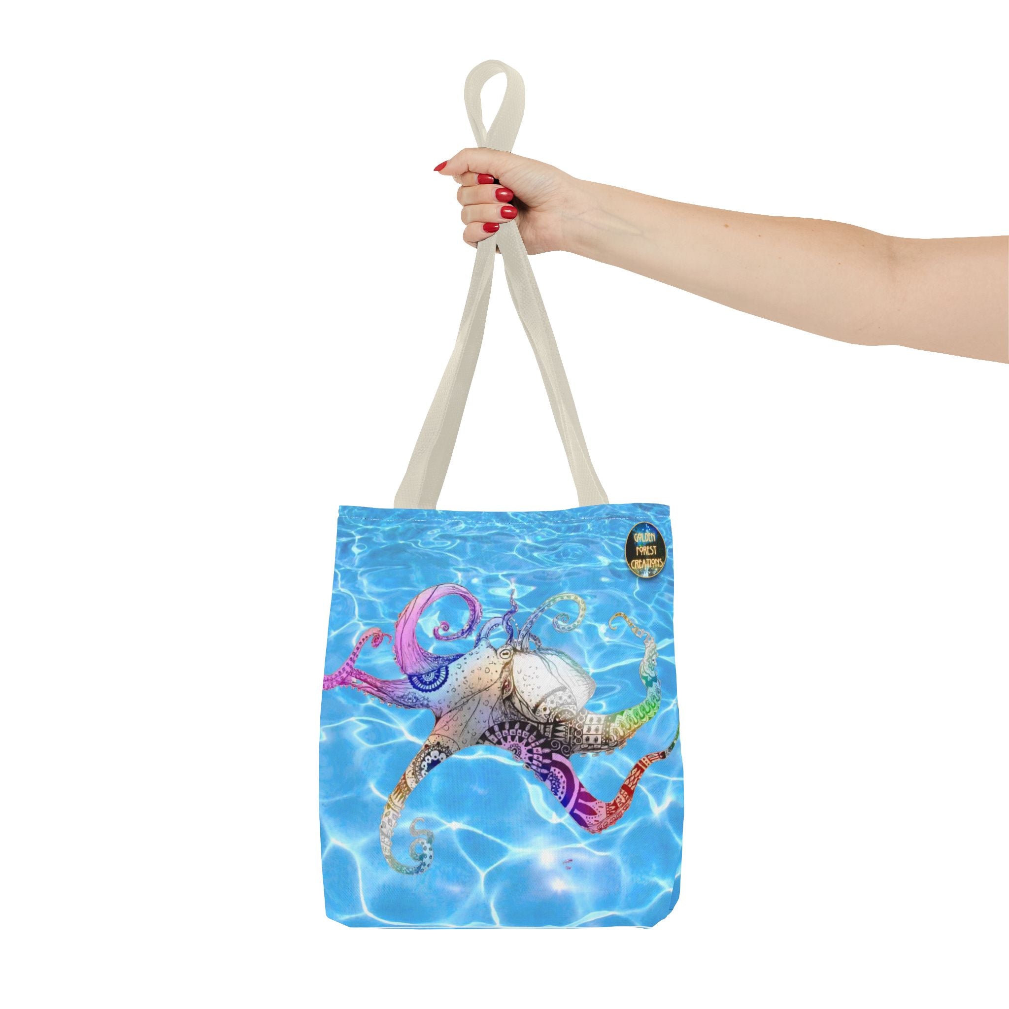 Colorful Octopus Tote Bag - Nautical Beach Accessory for Ocean Lovers