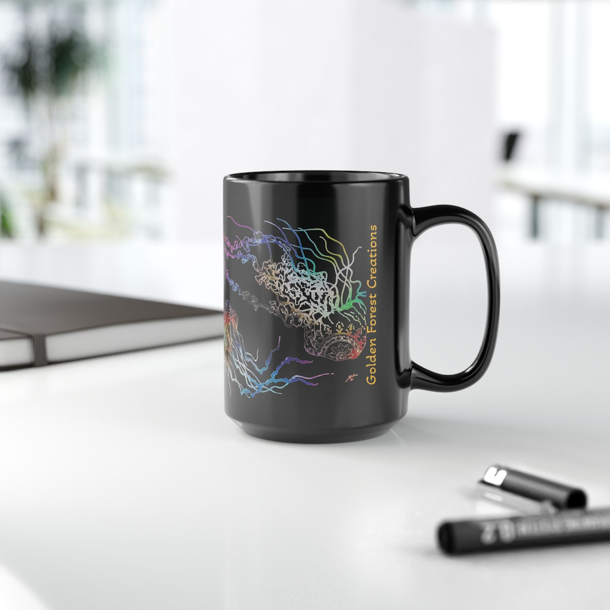 Black Mug, 15oz