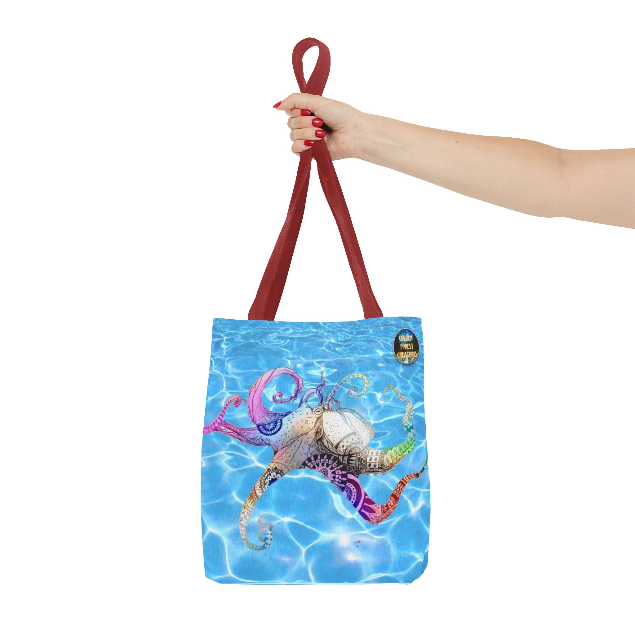 Colorful Octopus Tote Bag - Nautical Beach Accessory for Ocean Lovers