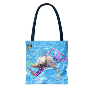 Colorful Octopus Tote Bag - Nautical Beach Accessory for Ocean Lovers