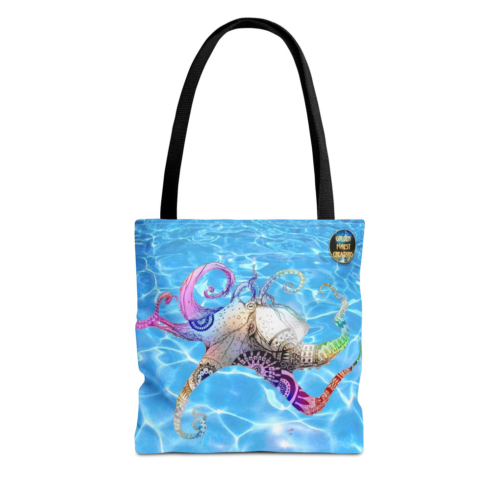 Colorful Octopus Tote Bag - Nautical Beach Accessory for Ocean Lovers