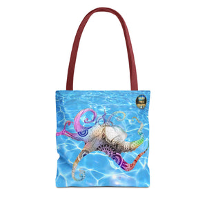 Colorful Octopus Tote Bag - Nautical Beach Accessory for Ocean Lovers