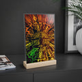 Acrylic Sign with Wooden Stand