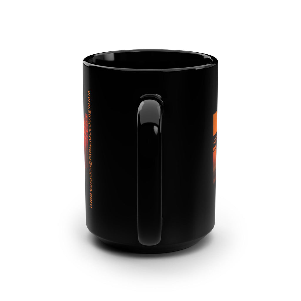 Sunset Trio Black 15oz Mug