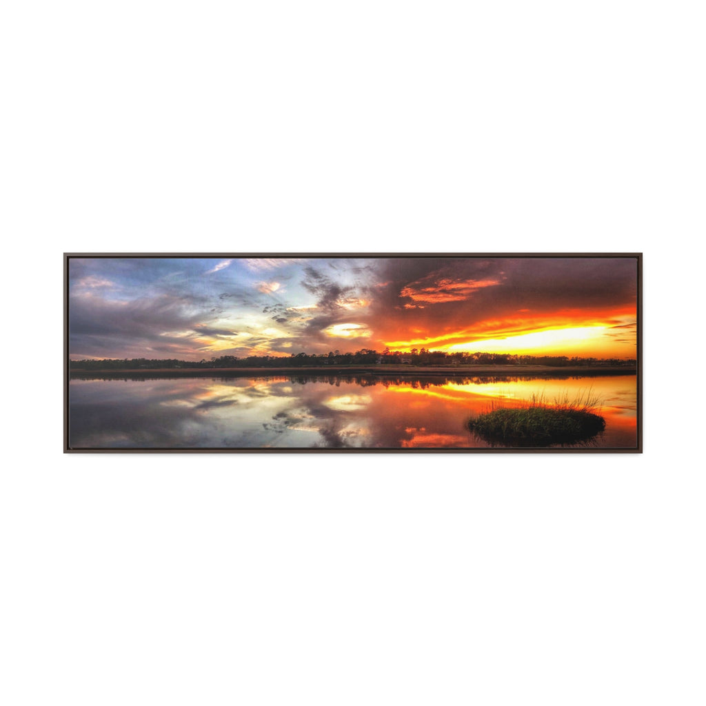 Split Decisions Framed Canvas Gallery Wrap