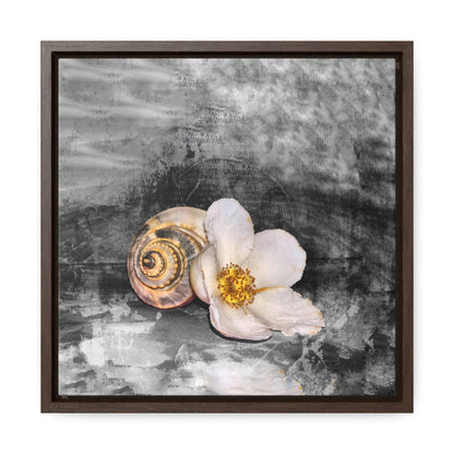 Shells & Flowers Gallery Canvas Wraps, Square Frame