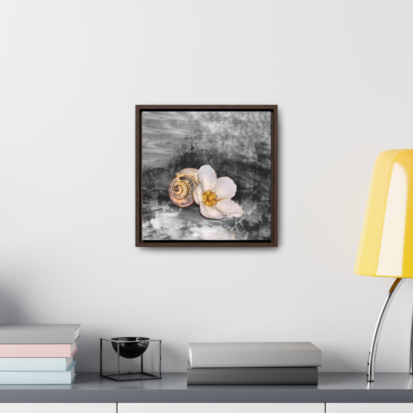 Shells & Flowers Gallery Canvas Wraps, Square Frame