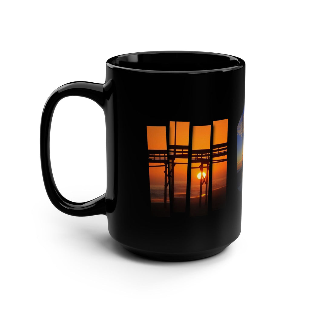 Sunset Trio Black 15oz Mug