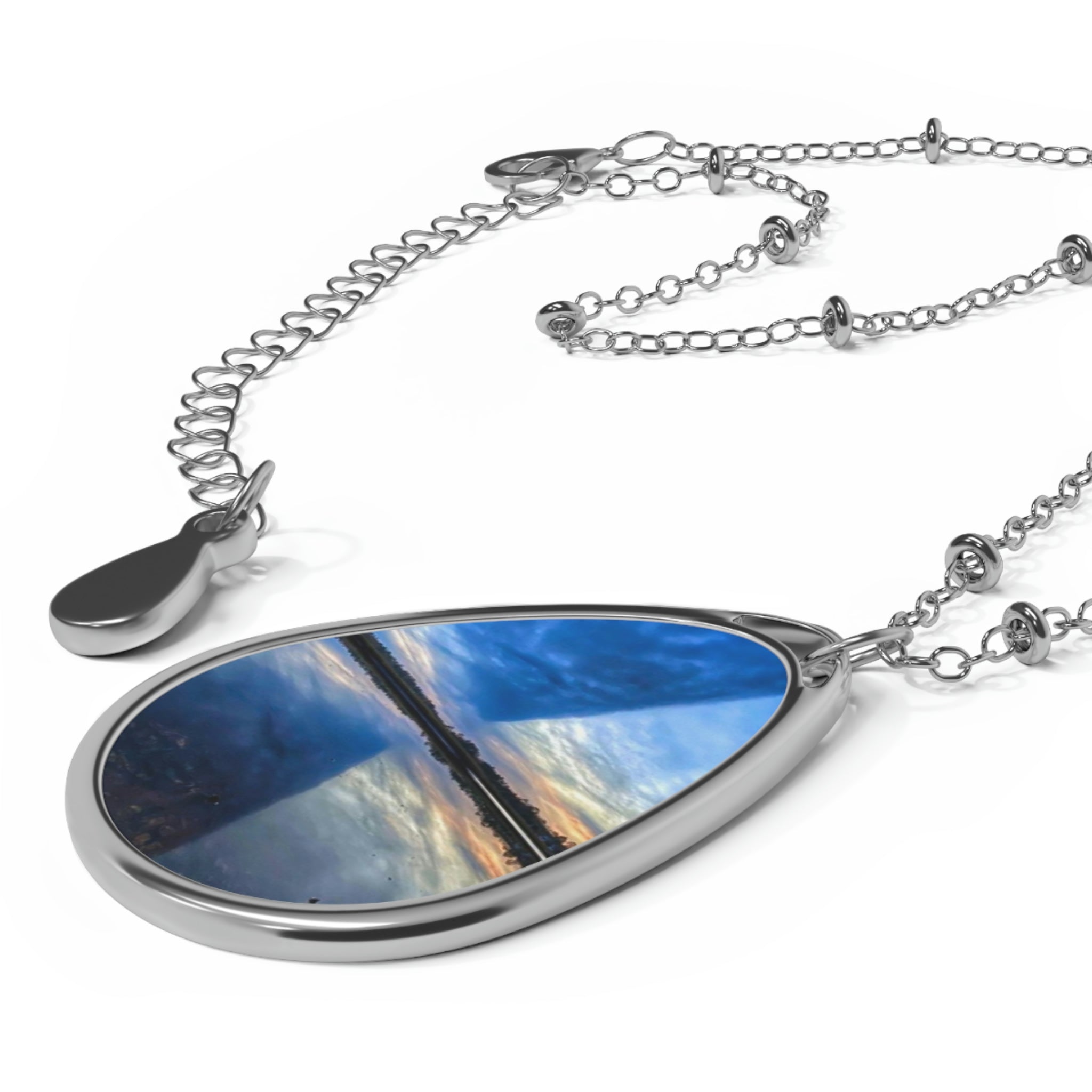 Two Sides Oval Necklace